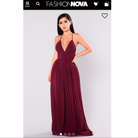 fashion nova wine dress